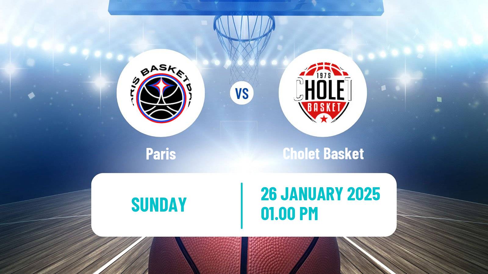 Basketball French LNB Paris - Cholet Basket