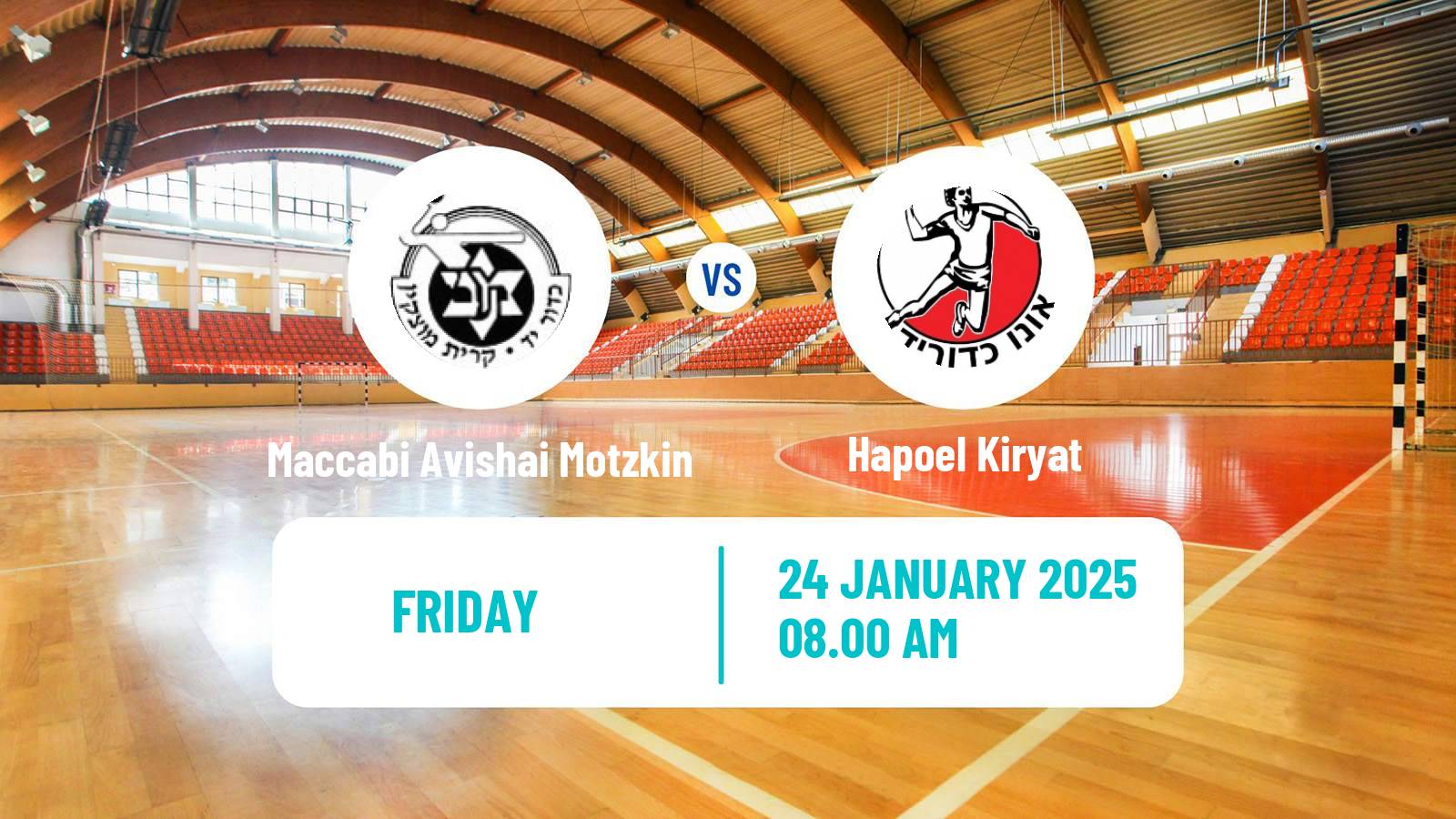 Handball Israeli Division 1 Handball Maccabi Avishai Motzkin - Hapoel Kiryat