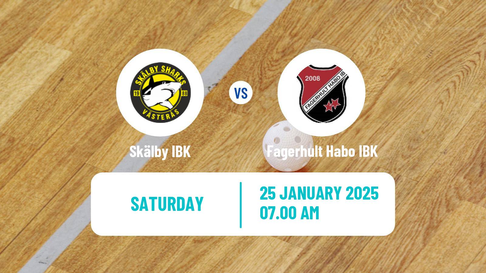 Floorball Swedish Allsvenskan Floorball Skälby - Fagerhult Habo IBK