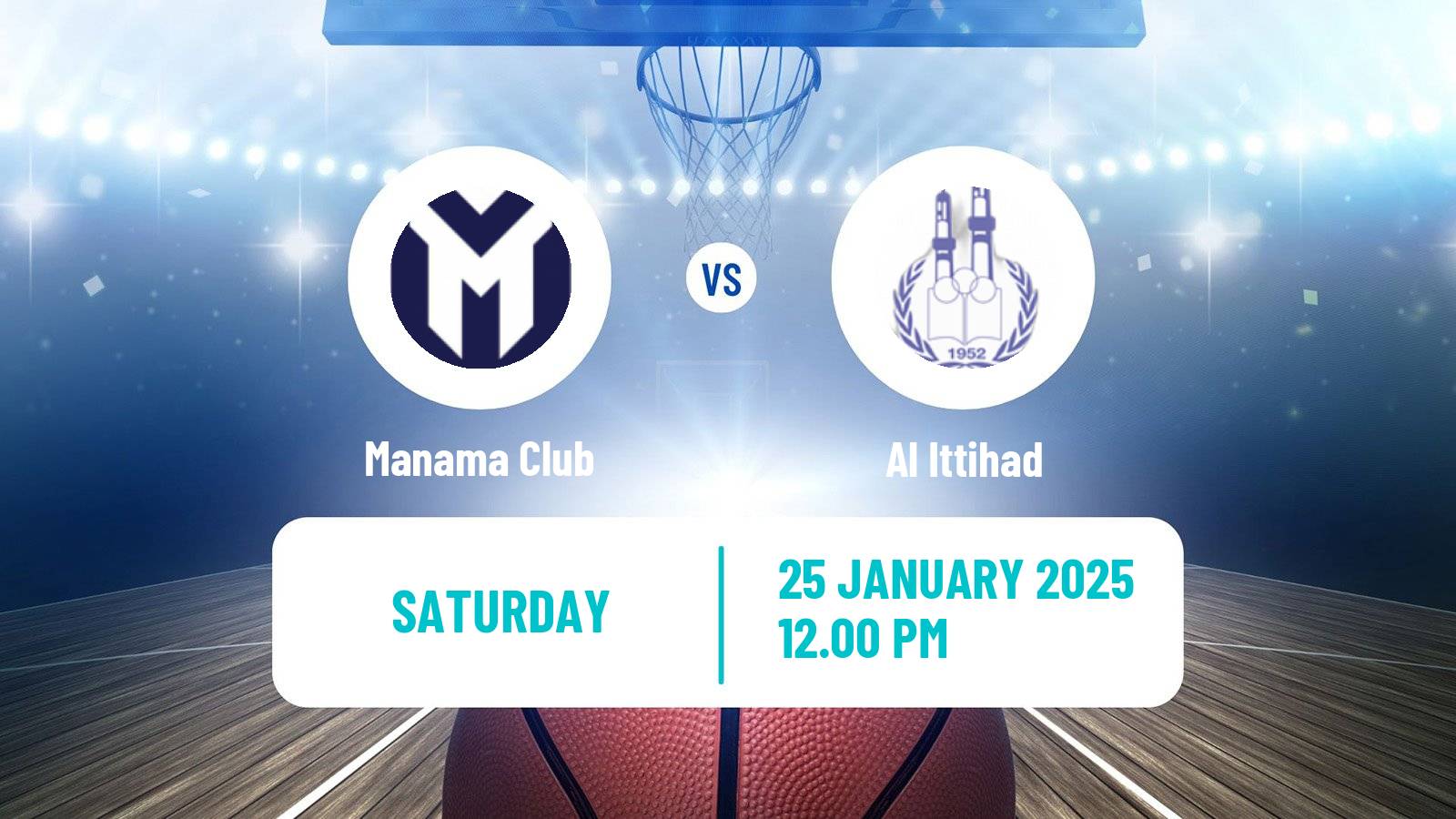 Basketball Bahraini Premier League Basketball Manama Club - Al Ittihad