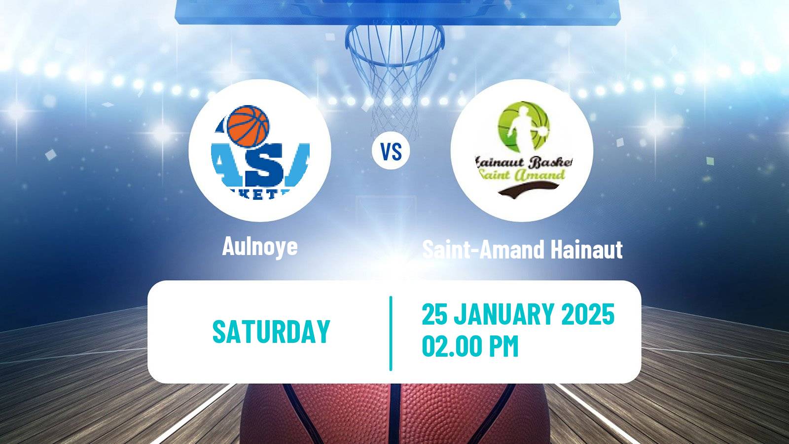 Basketball French Ligue 2 Basketball Women Aulnoye - Saint-Amand Hainaut