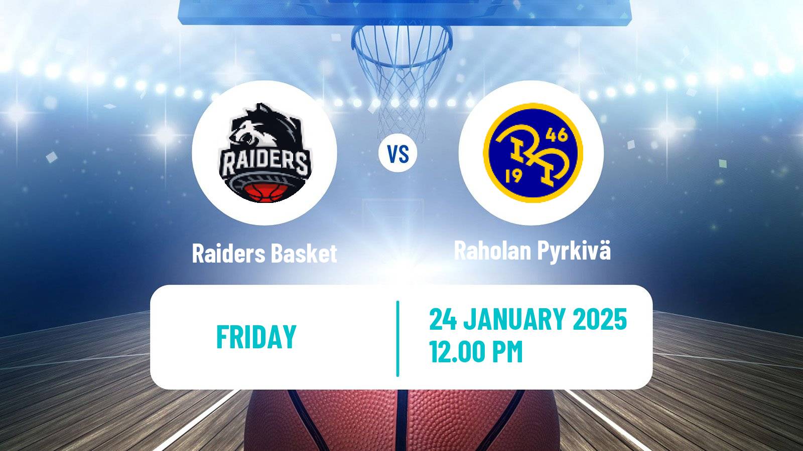 Basketball Finnish I Divisioona A Basketball Raiders Basket - Raholan Pyrkivä