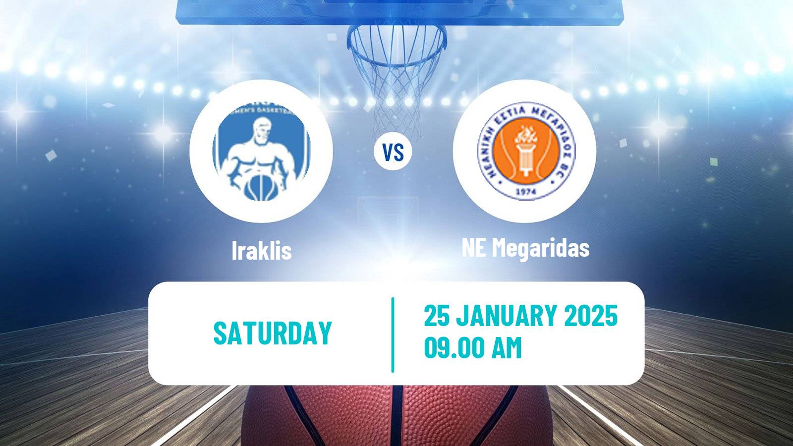 Basketball Greek Elite League Basketball Iraklis - Megaridas