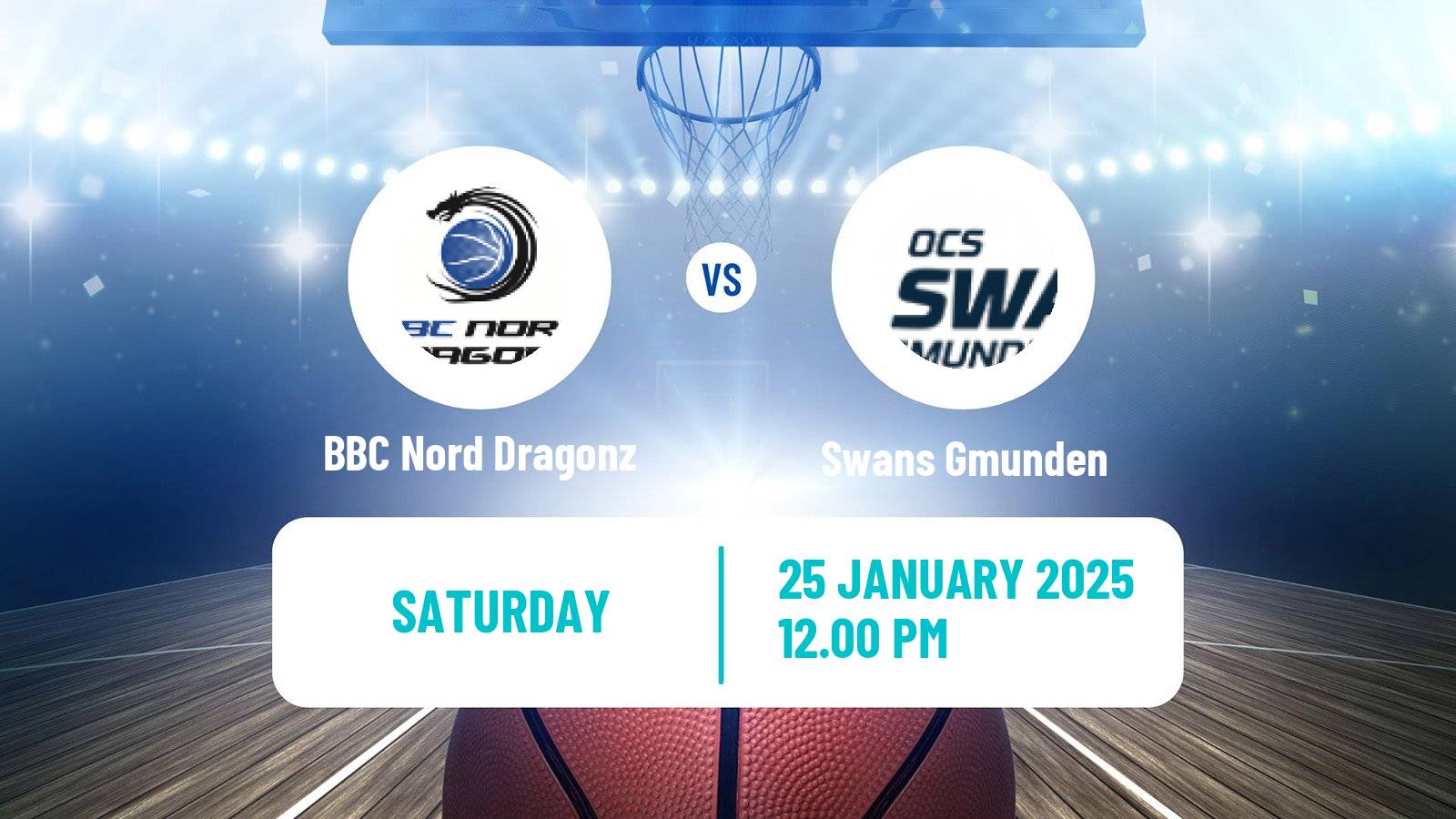 Basketball Austrian Superliga Basketball BBC Nord Dragonz - Swans Gmunden