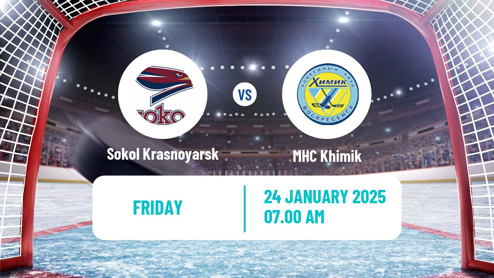 Hockey VHL Sokol Krasnoyarsk - Khimik