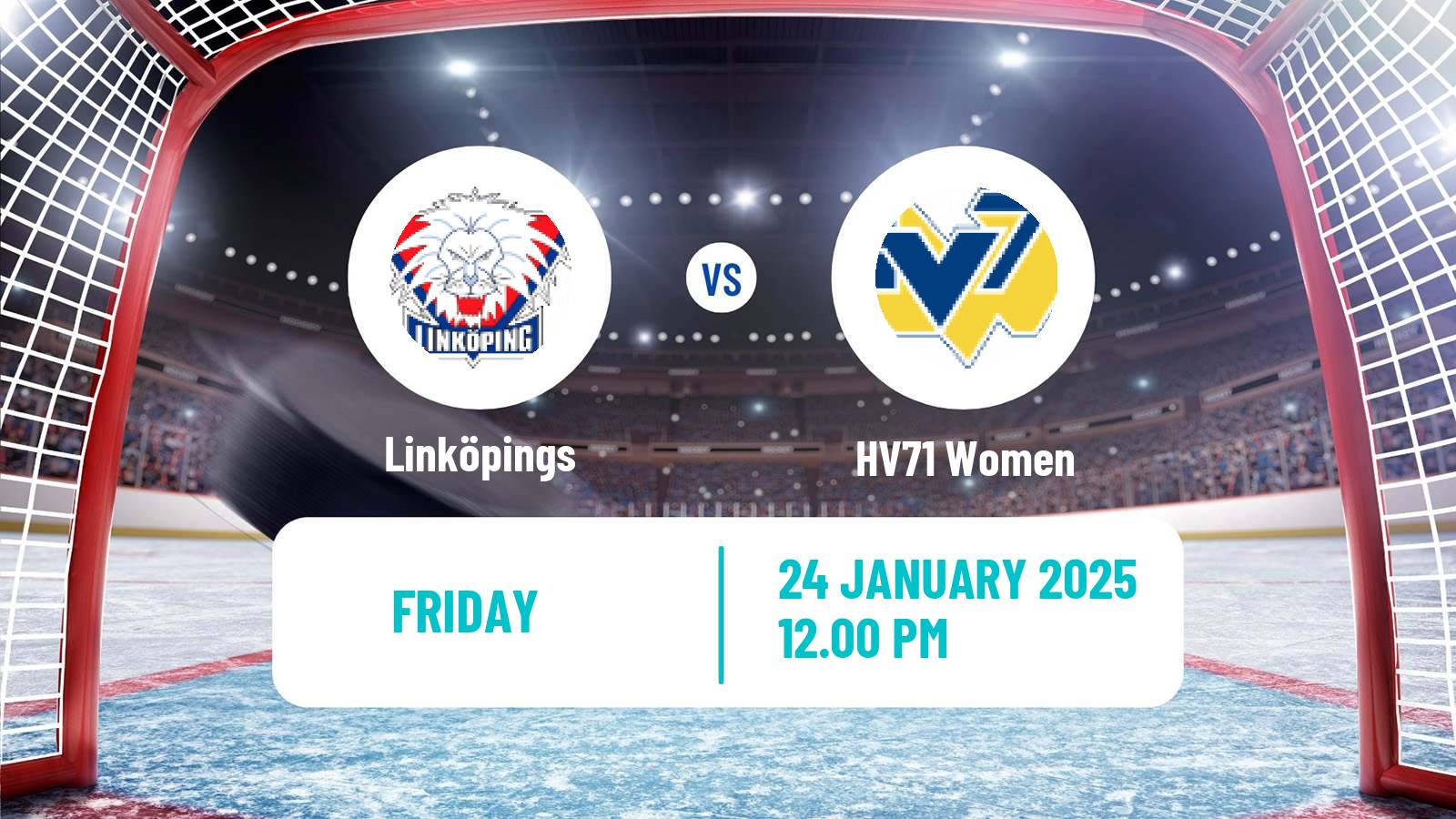 Hockey Swedish SDHL Women Linköpings - HV71