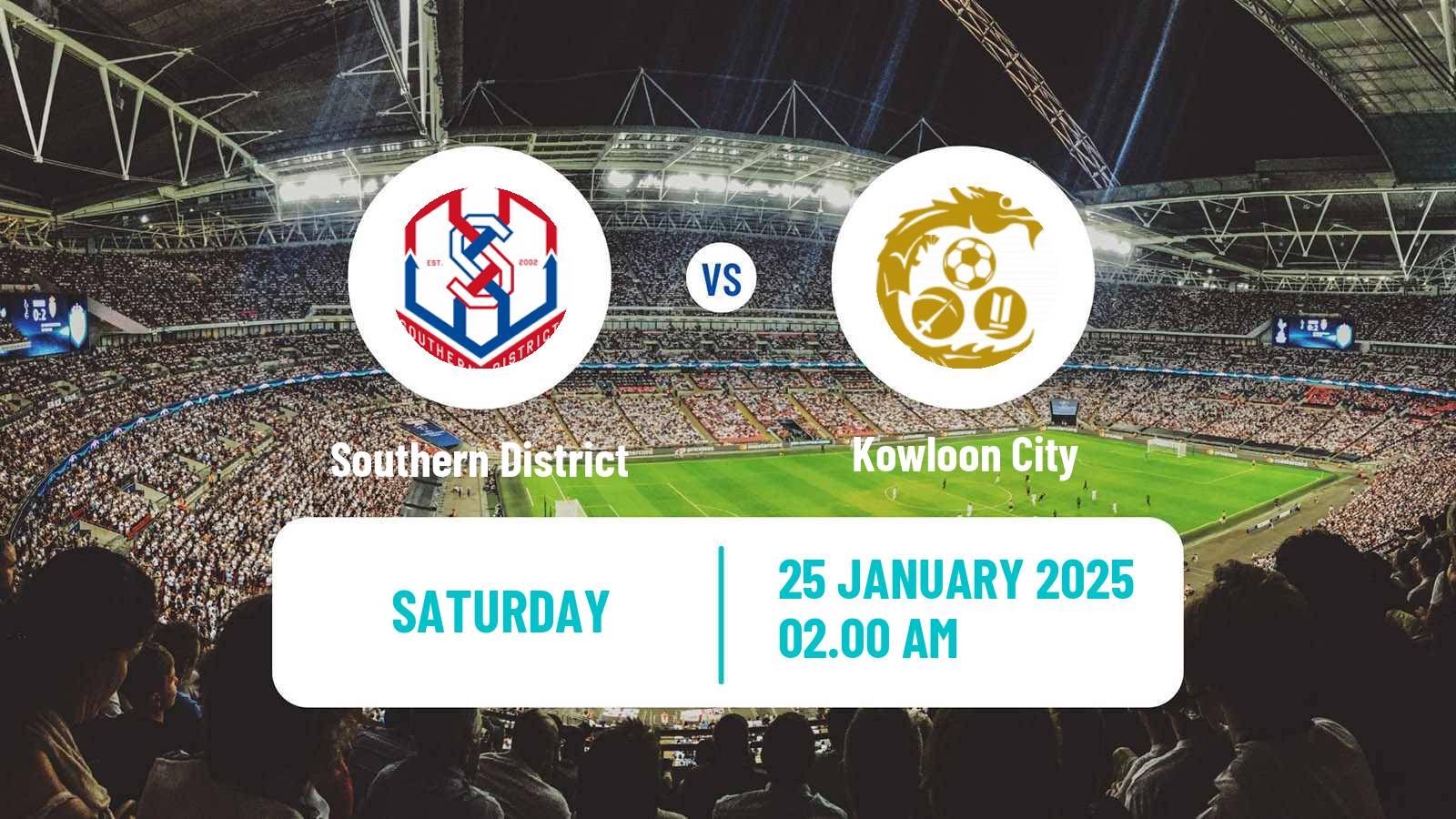 Soccer Hong Kong Premier League Southern District - Kowloon City