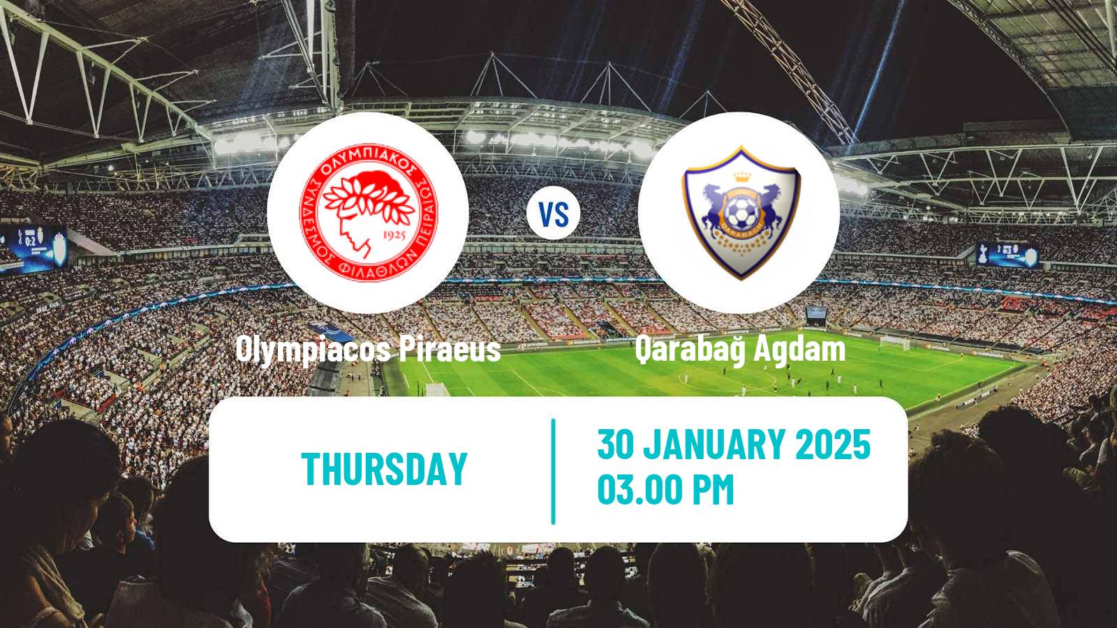 Soccer UEFA Europa League Olympiacos Piraeus - Qarabağ Agdam