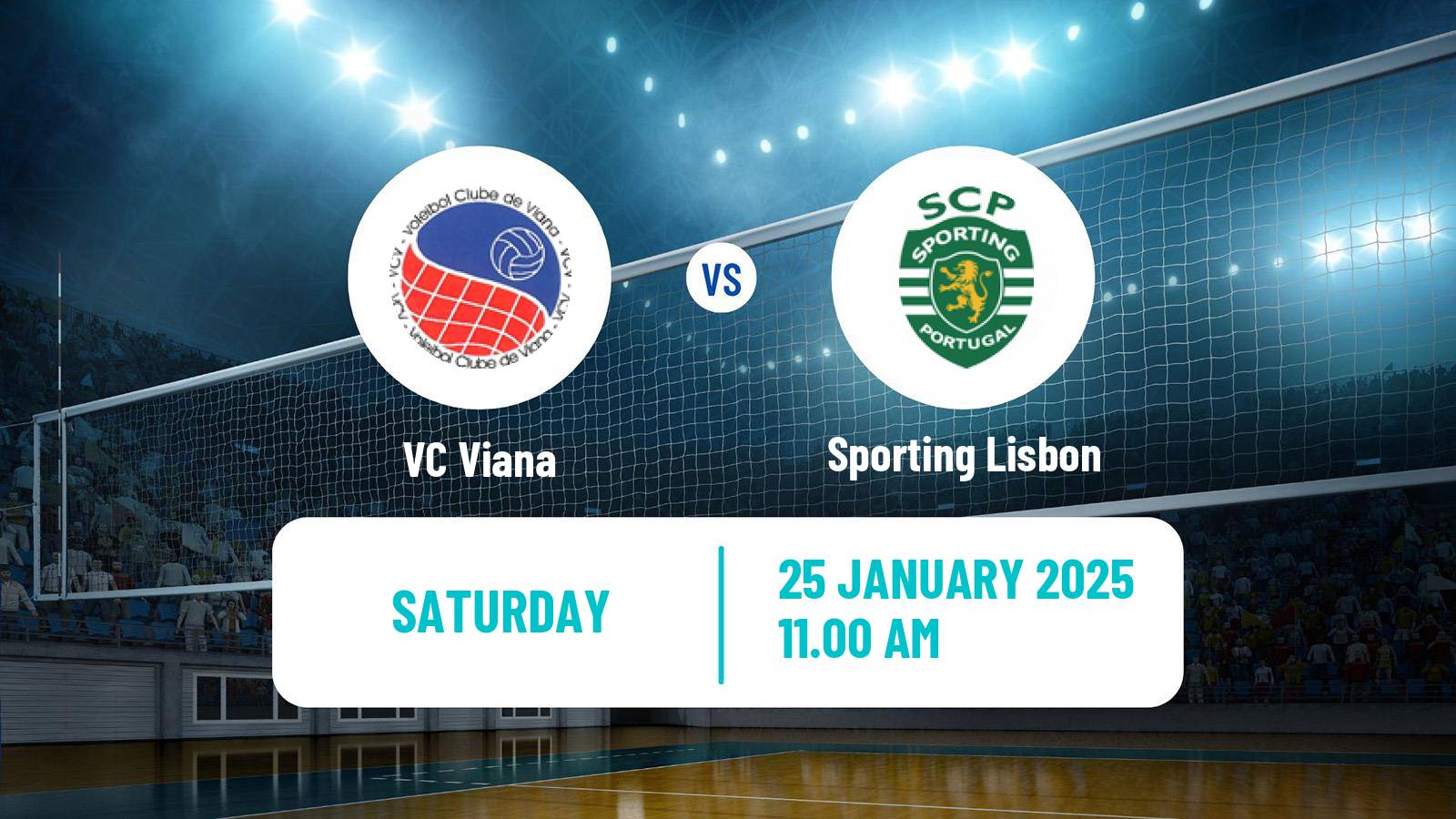 Volleyball Portuguese Campeonato Nacional Volleyball Viana - Sporting Lisbon