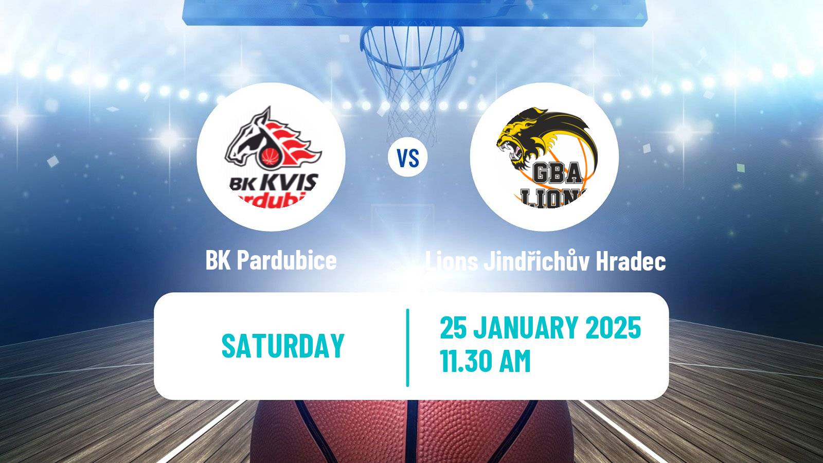 Basketball Czech NBL Pardubice - Lions Jindřichův Hradec