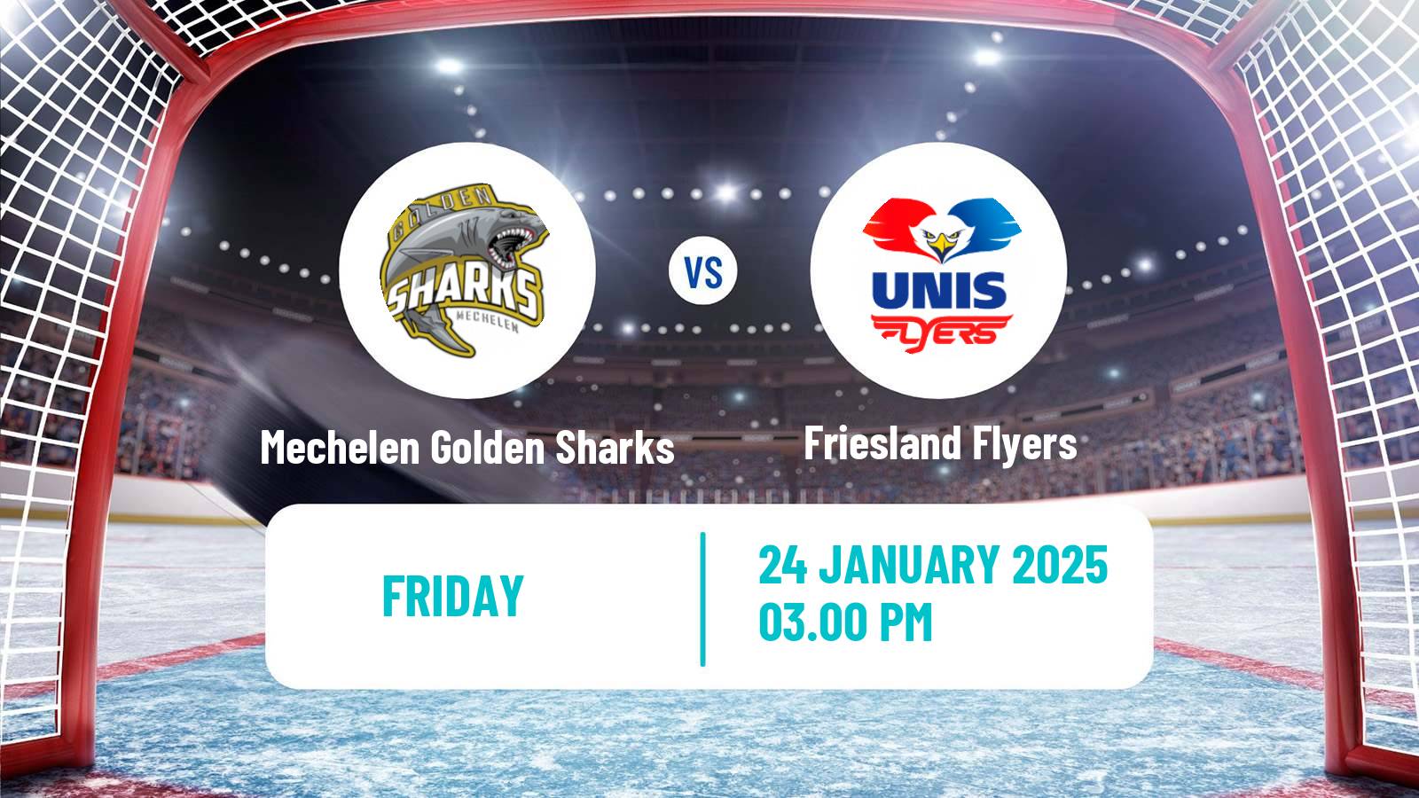 Hockey CEHL Hockey Mechelen Golden Sharks - Friesland Flyers