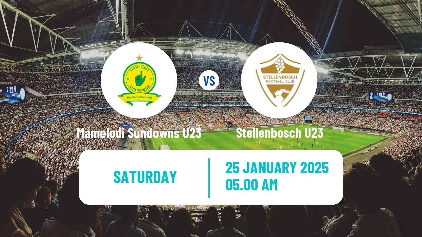 Soccer South African Diski Challenge Mamelodi Sundowns U23 - Stellenbosch U23