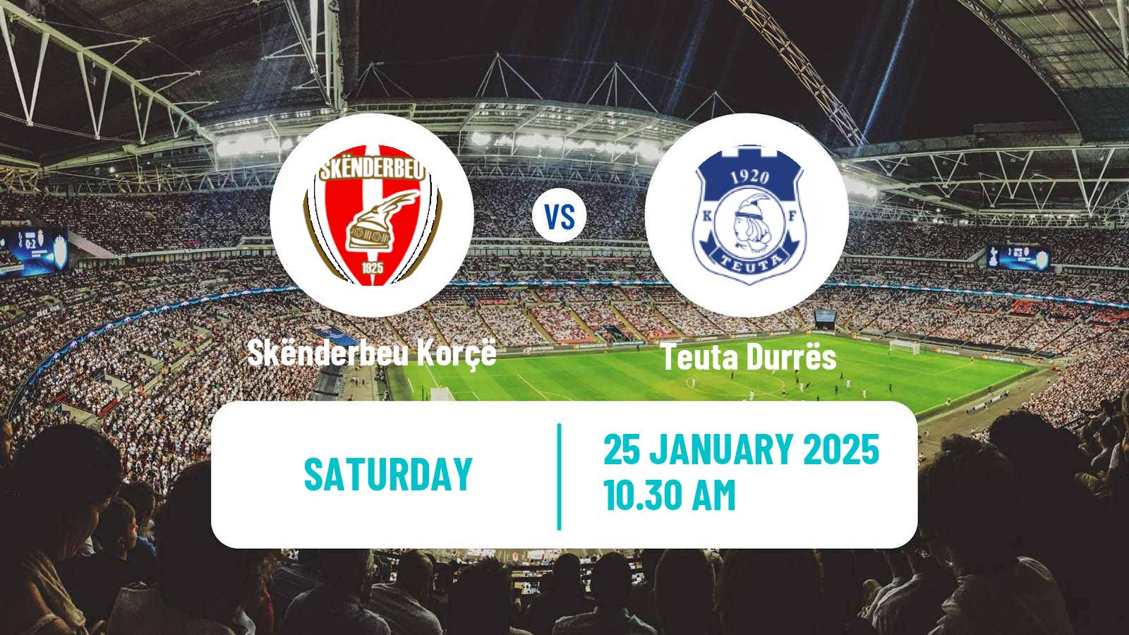 Soccer Albanian Super League Skënderbeu Korçë - Teuta Durrës