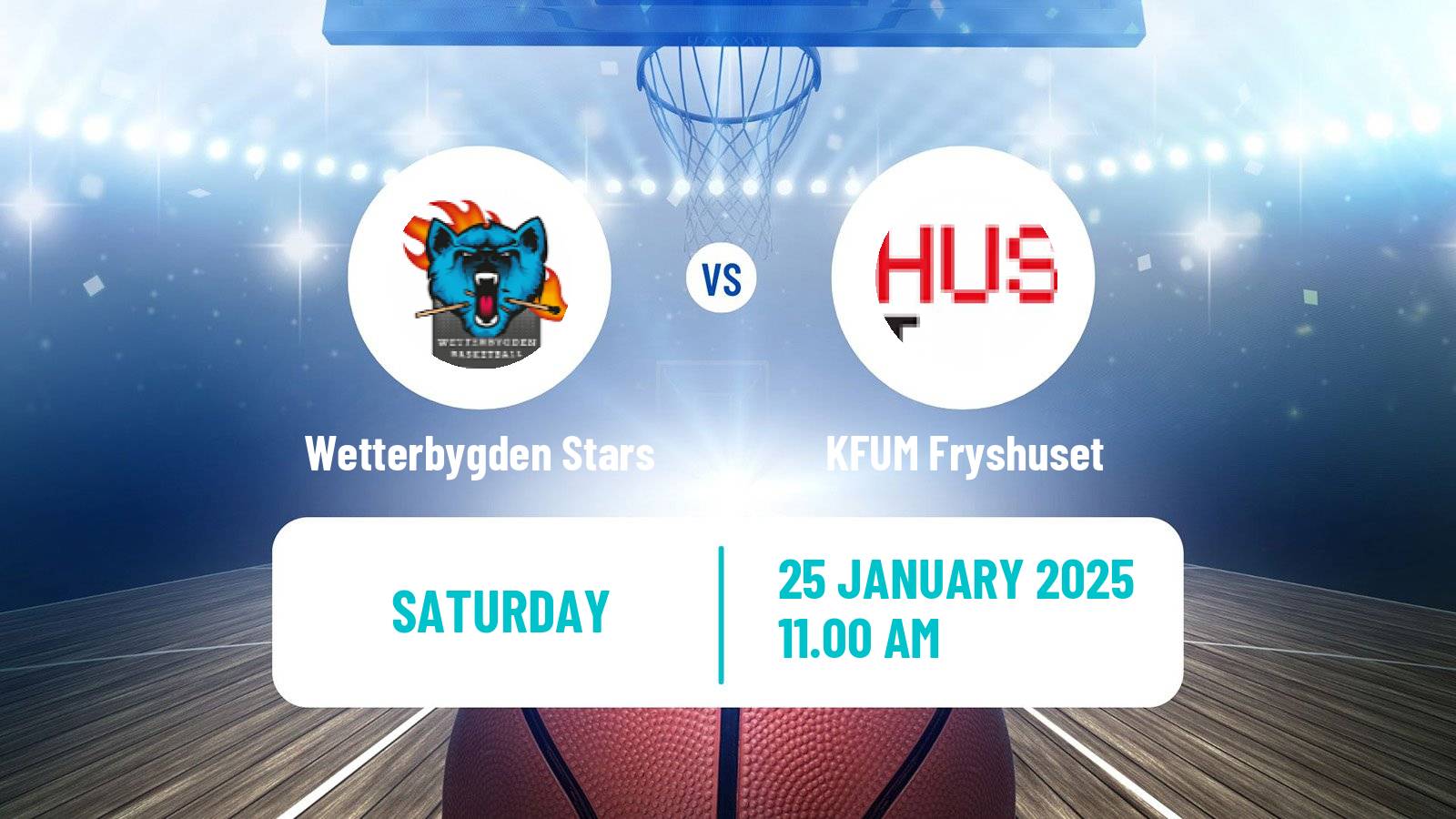 Basketball Swedish Superettan Basketball Wetterbygden Stars - KFUM Fryshuset