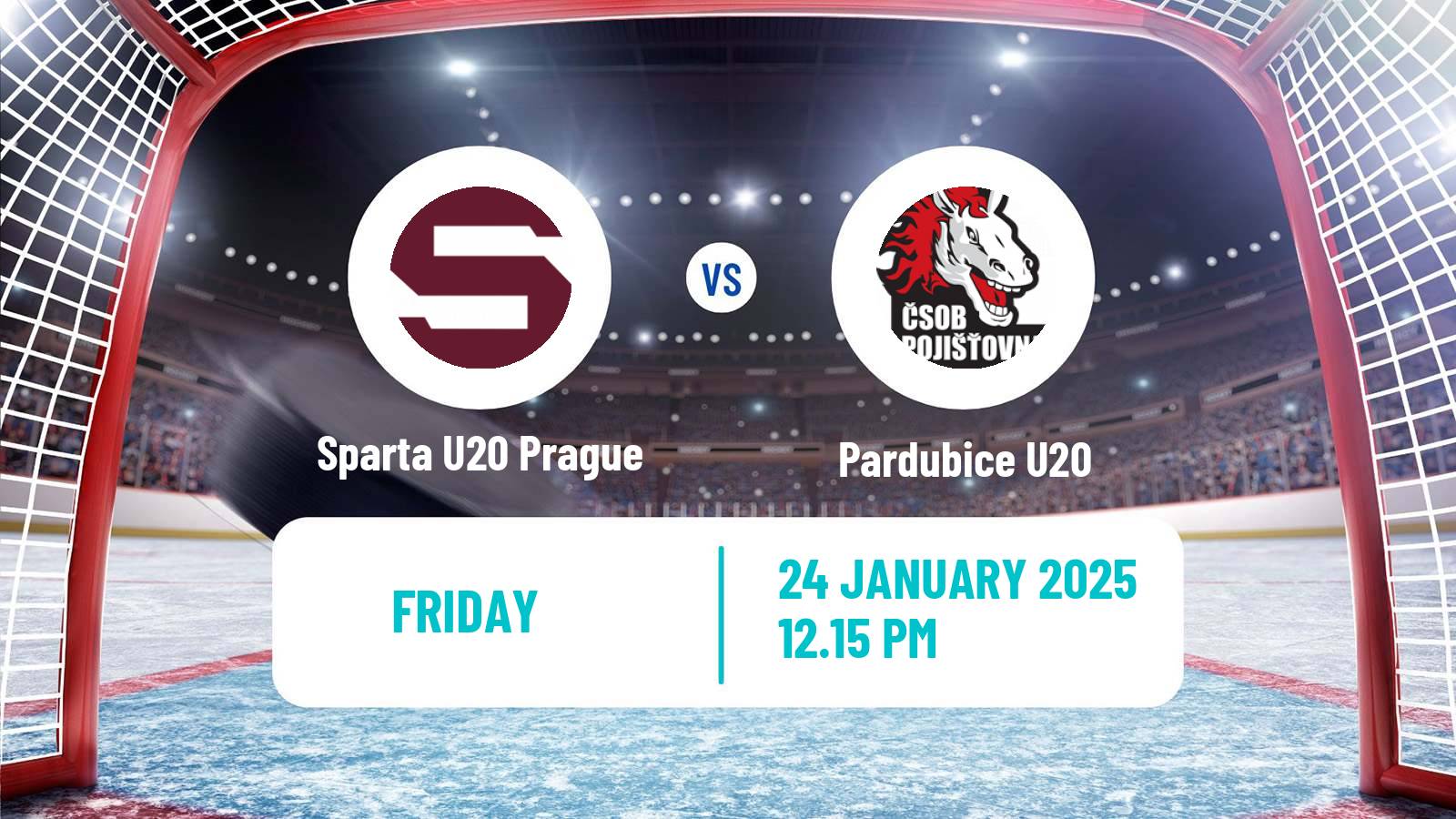 Hockey Czech ELJ Sparta U20 Prague - Pardubice U20