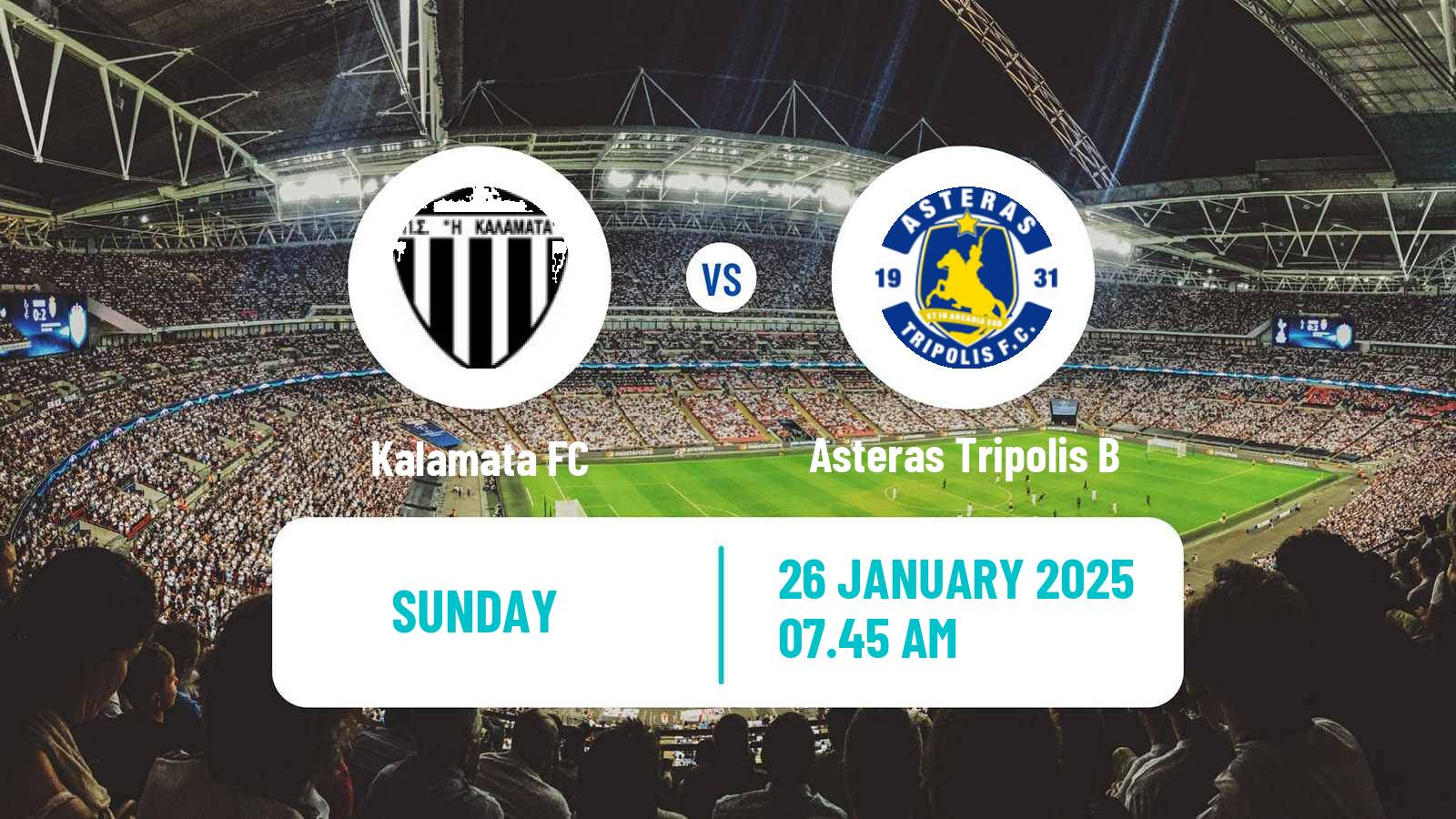 Soccer Greek Super League 2 Kalamata - Asteras Tripolis B