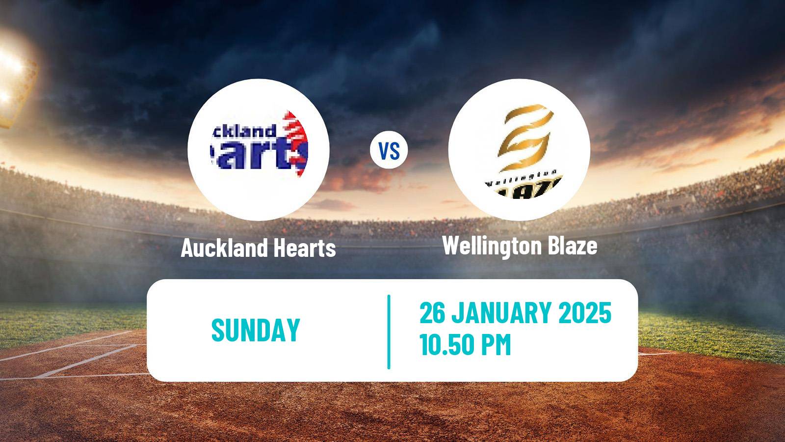 Cricket Super Smash Women Auckland Hearts - Wellington Blaze