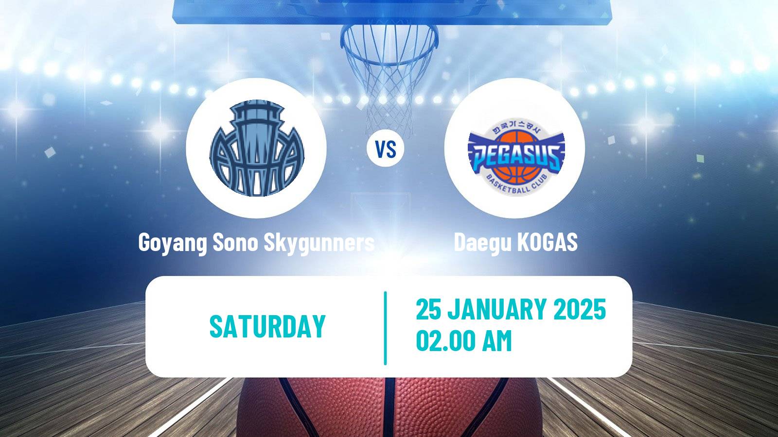 Basketball KBL Goyang Sono Skygunners - Daegu KOGAS