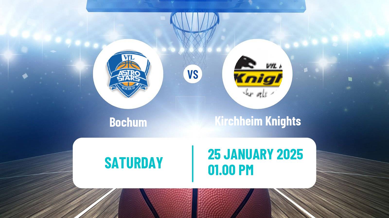 Basketball German Pro A Basketball Bochum - Kirchheim Knights