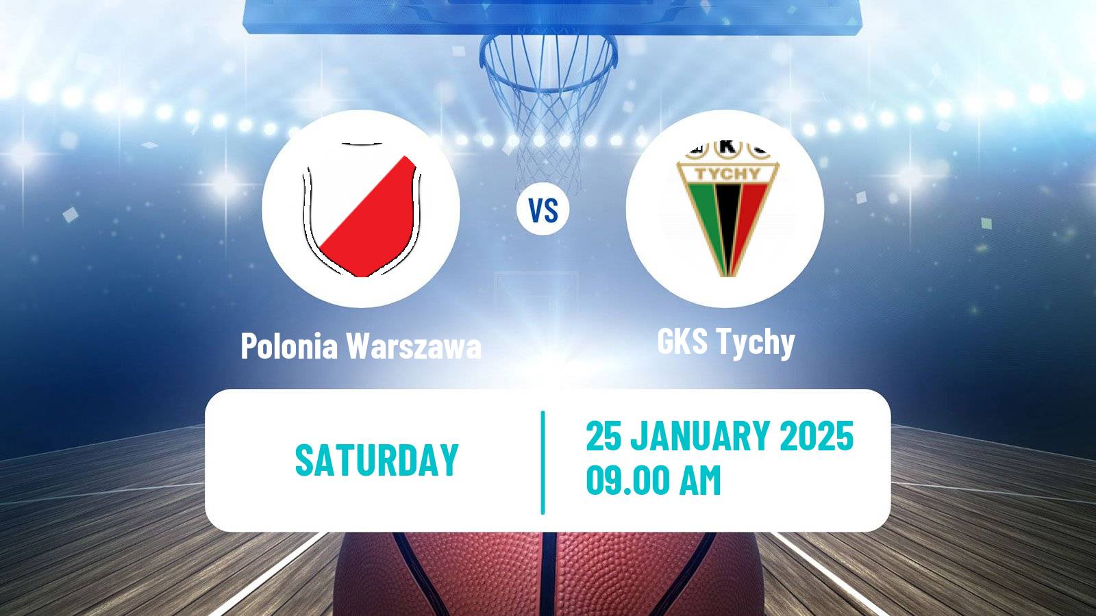 Basketball Polish 1 Liga Basketball Polonia Warszawa - GKS Tychy