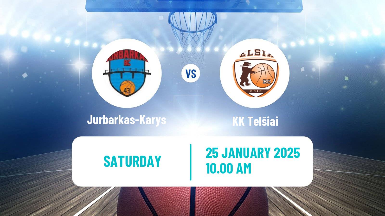 Basketball Lietuvos NKL Jurbarkas-Karys - Telšiai