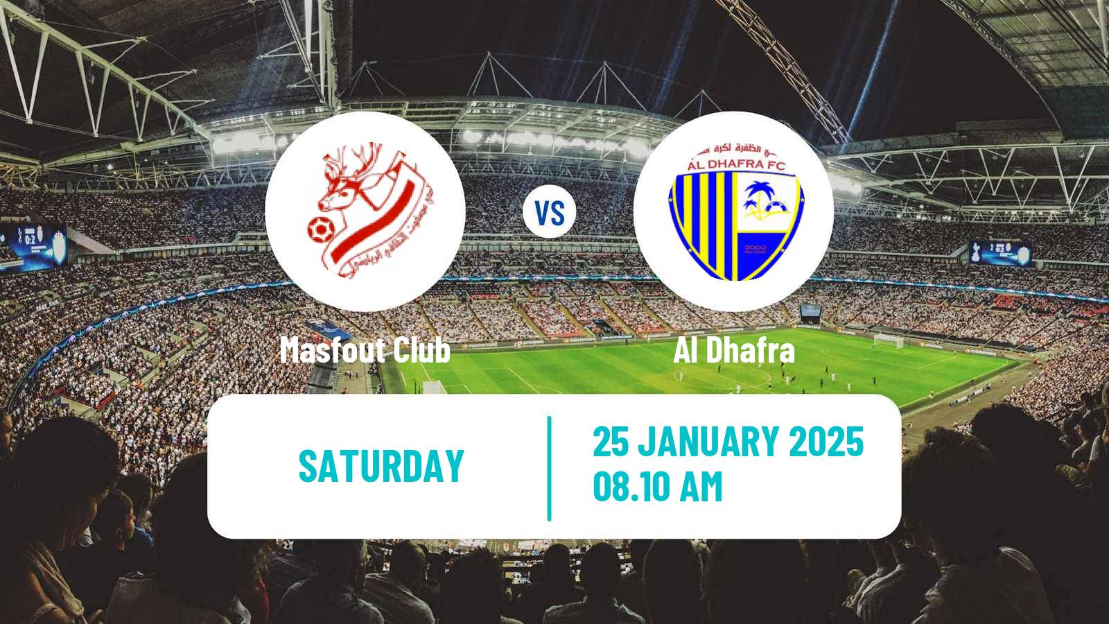 Soccer UAE Division 1 Masfout - Al Dhafra