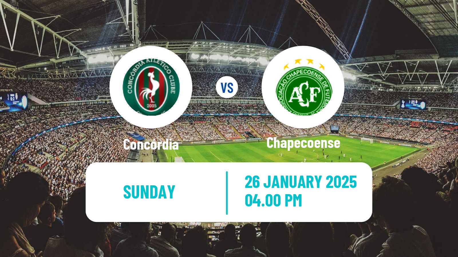 Soccer Brazilian Campeonato Catarinense Concórdia - Chapecoense