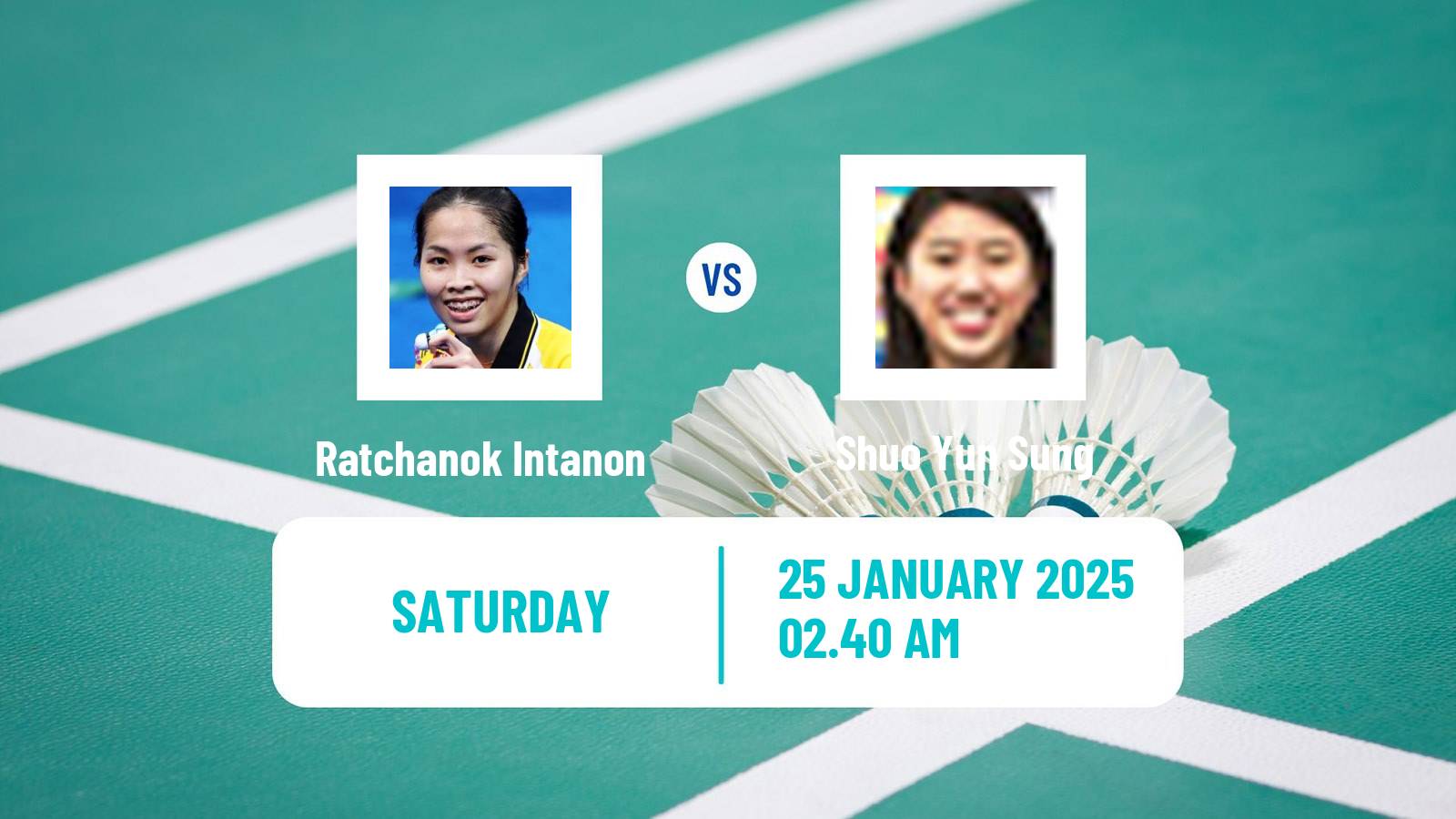 Badminton BWF World Tour Indonesia Masters Women Ratchanok Intanon - Shuo Yun Sung