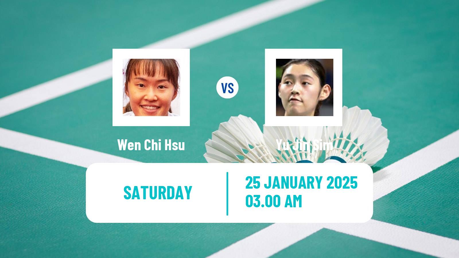 Badminton BWF World Tour Indonesia Masters Women Wen Chi Hsu - Yu Jin Sim