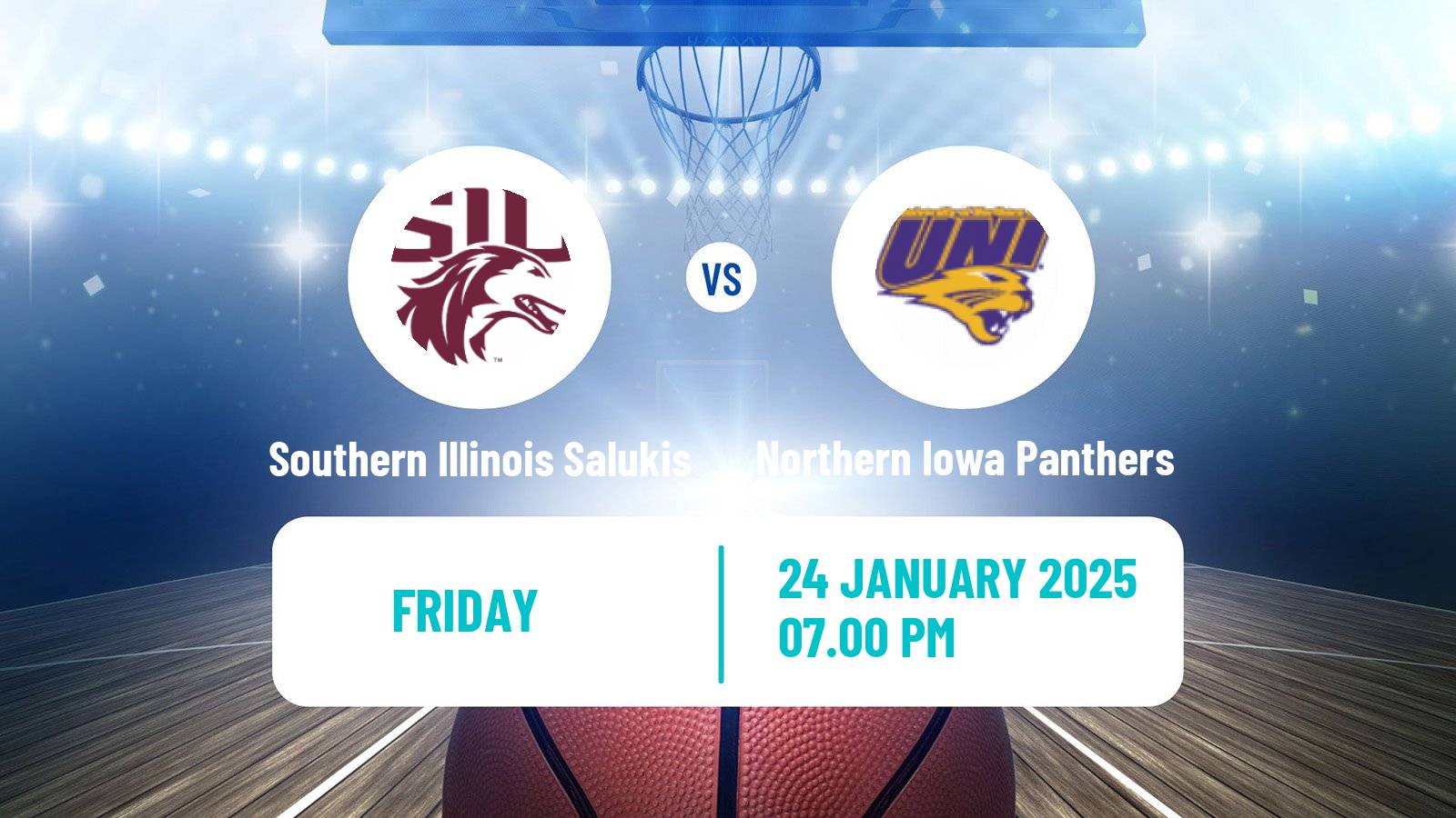 Basketball NCAA College Basketball Women Southern Illinois Salukis - Northern Iowa Panthers