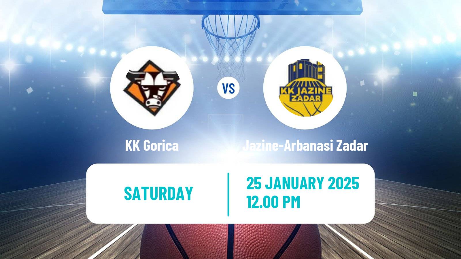 Basketball Croatian Prva Liga Basketball Gorica - Jazine-Arbanasi Zadar