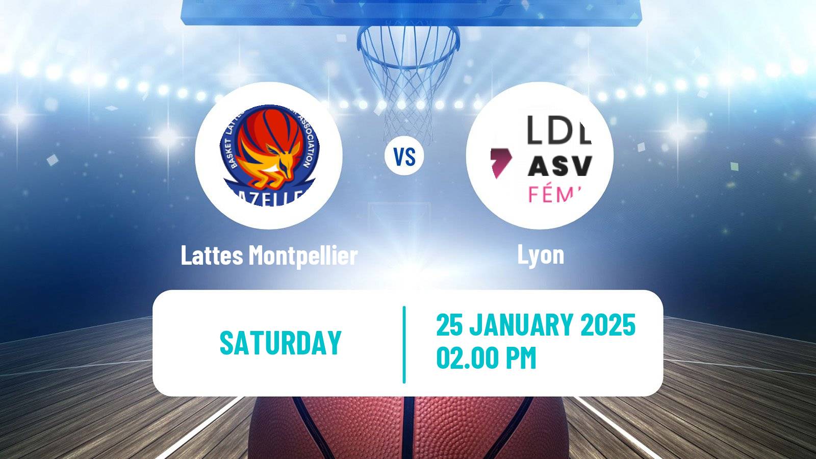 Basketball French LFB Lattes Montpellier - Lyon