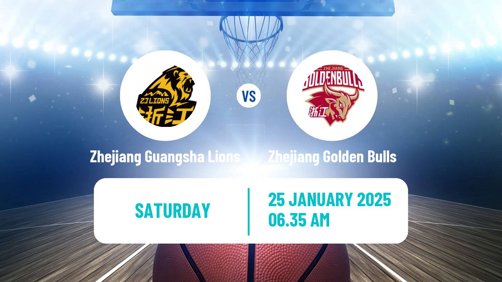 Basketball CBA Zhejiang Guangsha Lions - Zhejiang Golden Bulls