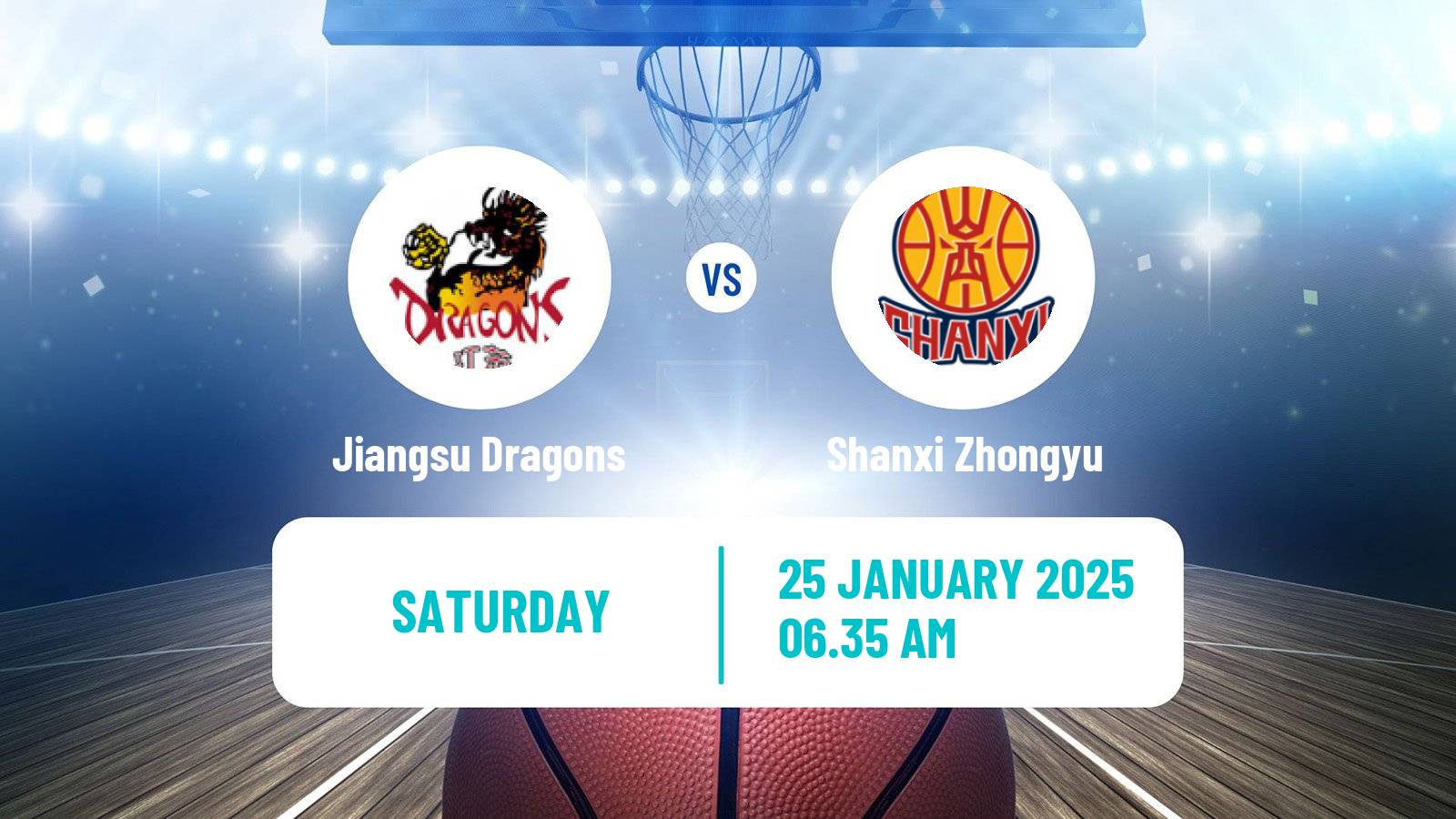 Basketball CBA Jiangsu Dragons - Shanxi Zhongyu