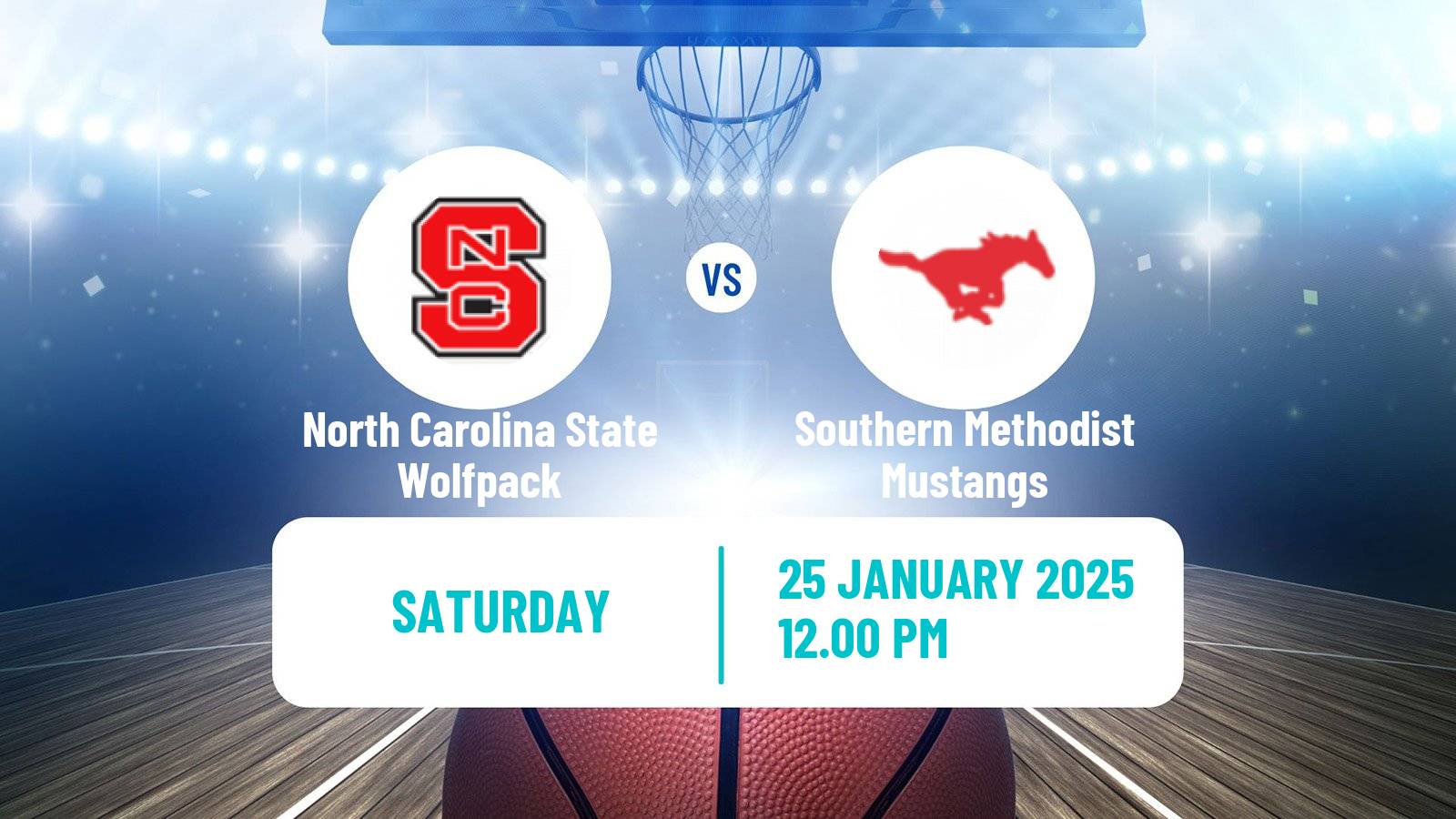 Basketball NCAA College Basketball North Carolina State Wolfpack - Southern Methodist Mustangs