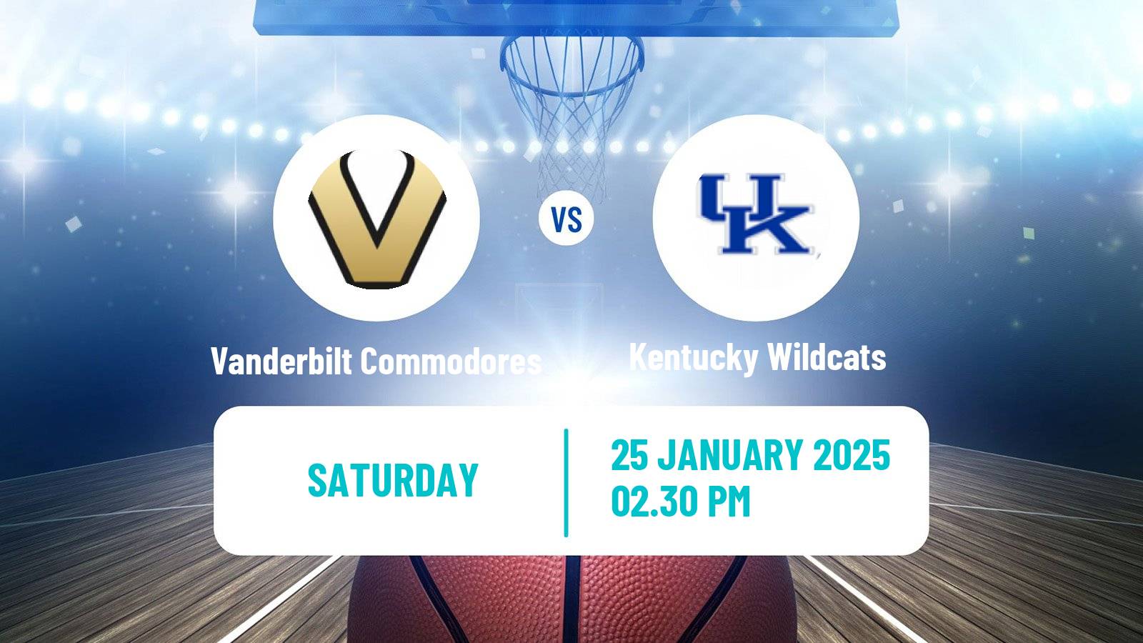 Basketball NCAA College Basketball Vanderbilt Commodores - Kentucky Wildcats