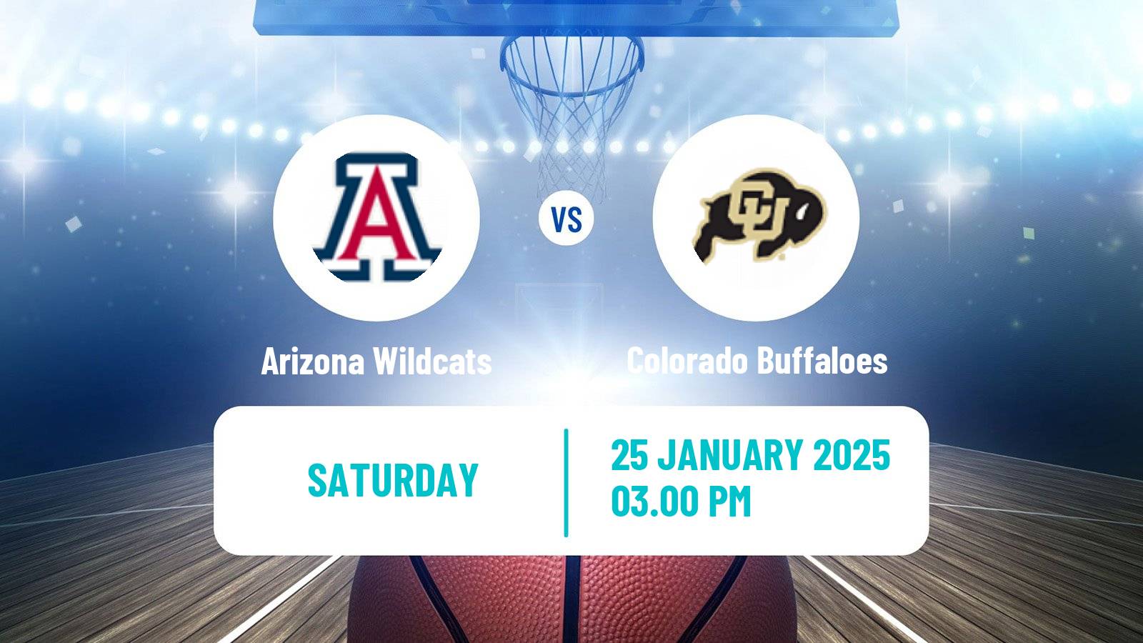 Basketball NCAA College Basketball Arizona Wildcats - Colorado Buffaloes