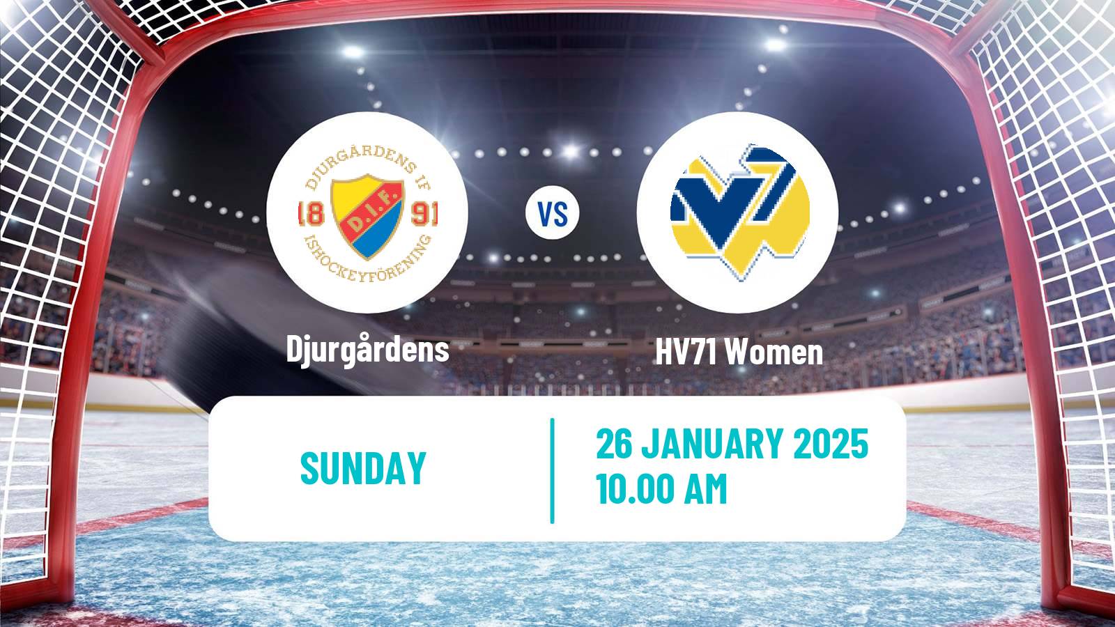 Hockey Swedish SDHL Women Djurgårdens - HV71