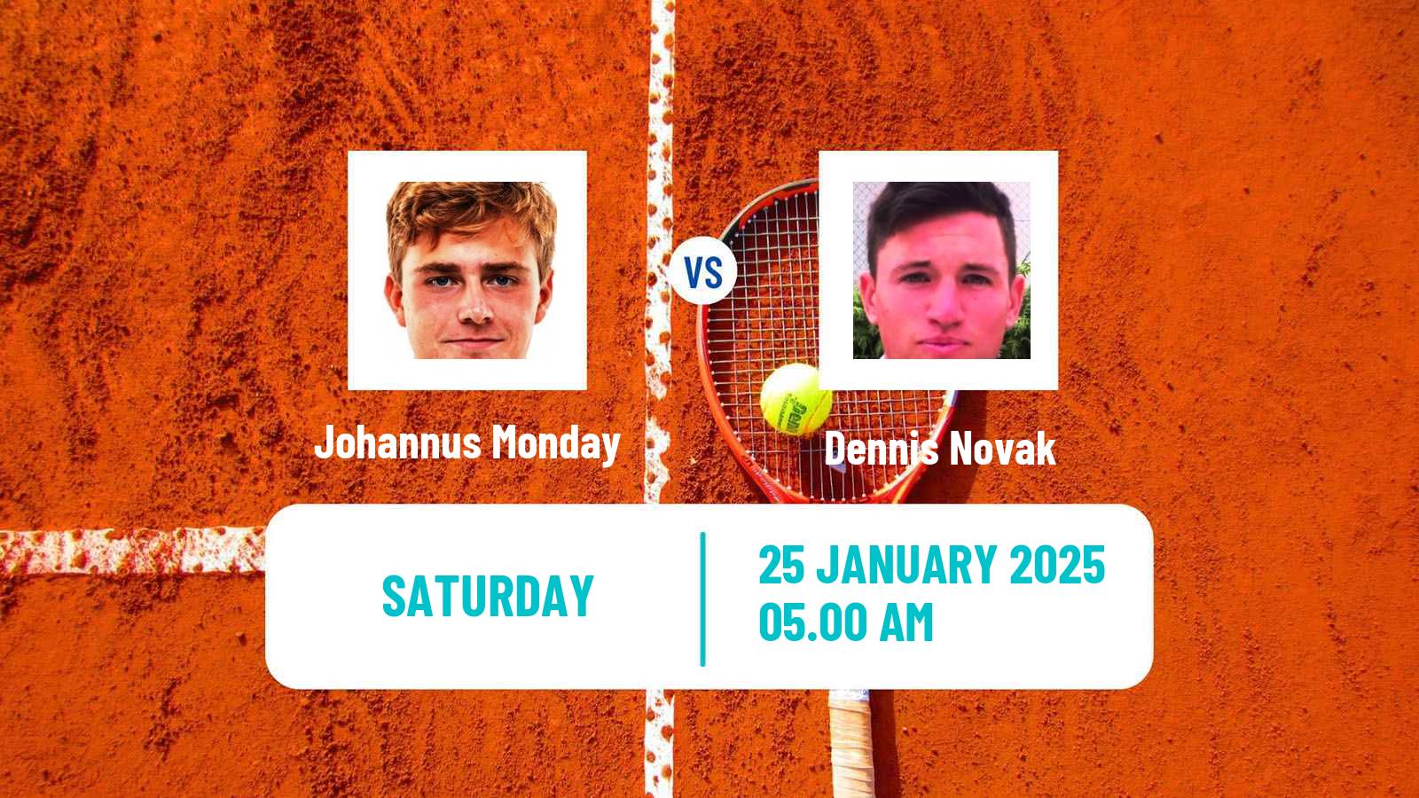 Tennis ITF M25 Sunderland Men Johannus Monday - Dennis Novak