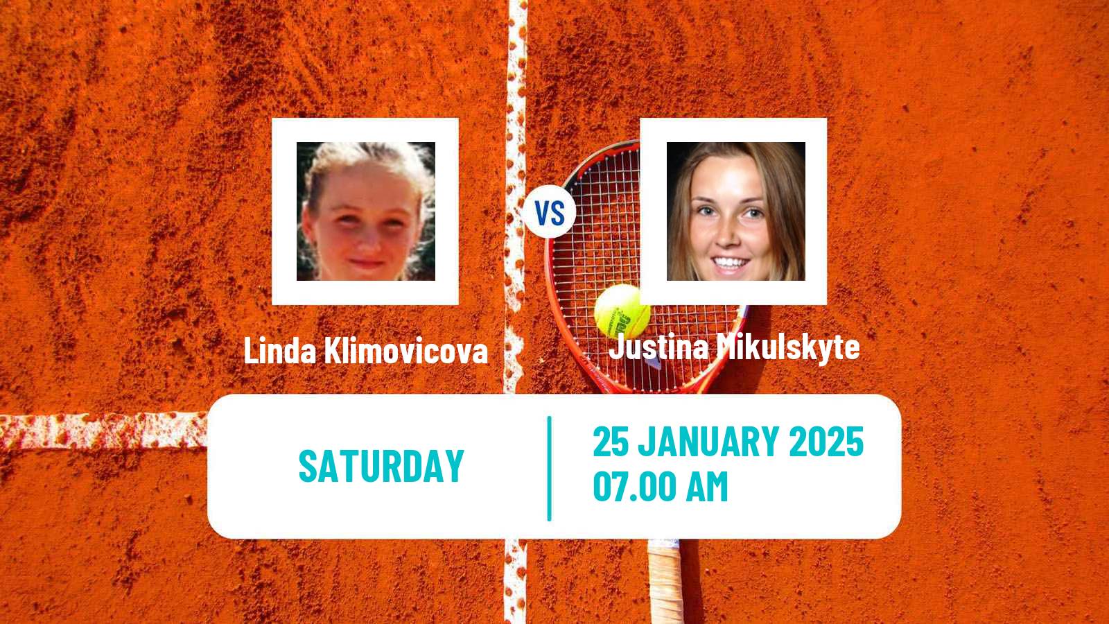 Tennis ITF W50 La Marsa 2 Women Linda Klimovicova - Justina Mikulskyte