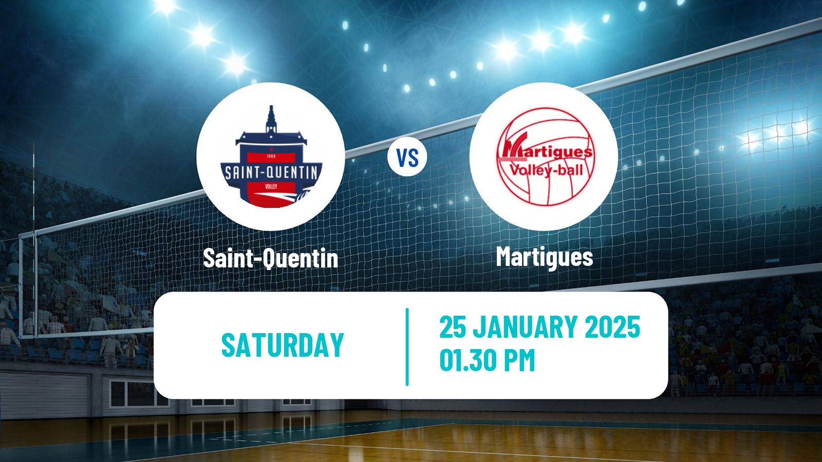 Volleyball French Ligue B Volleyball Saint-Quentin - Martigues