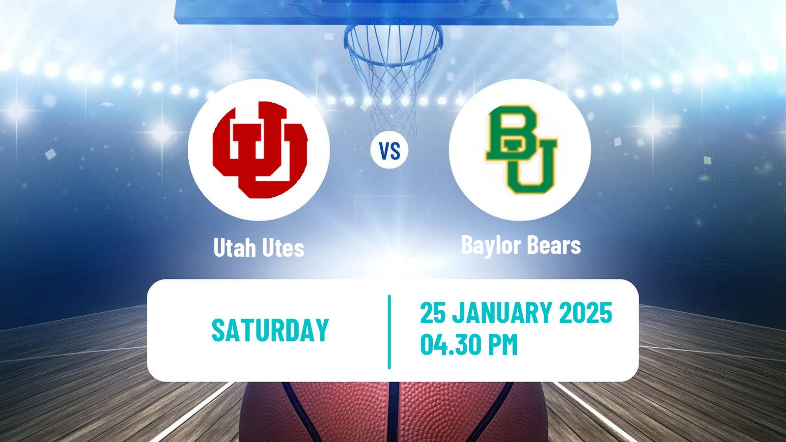 Basketball NCAA College Basketball Utah Utes - Baylor Bears