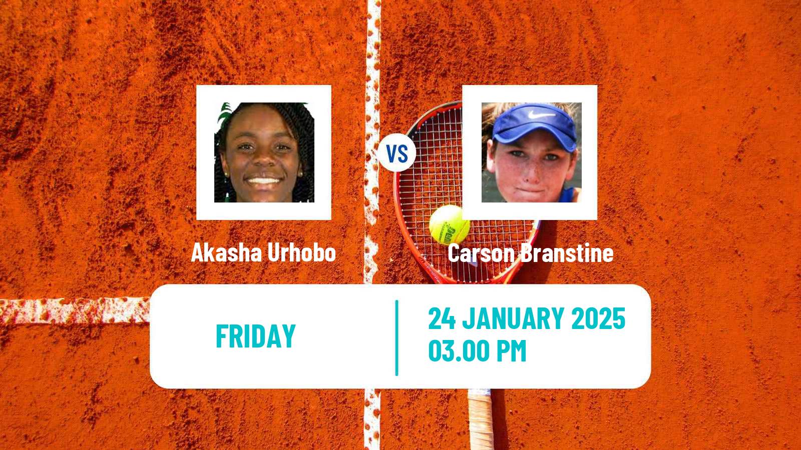 Tennis ITF W75 Vero Beach Fl Women Akasha Urhobo - Carson Branstine