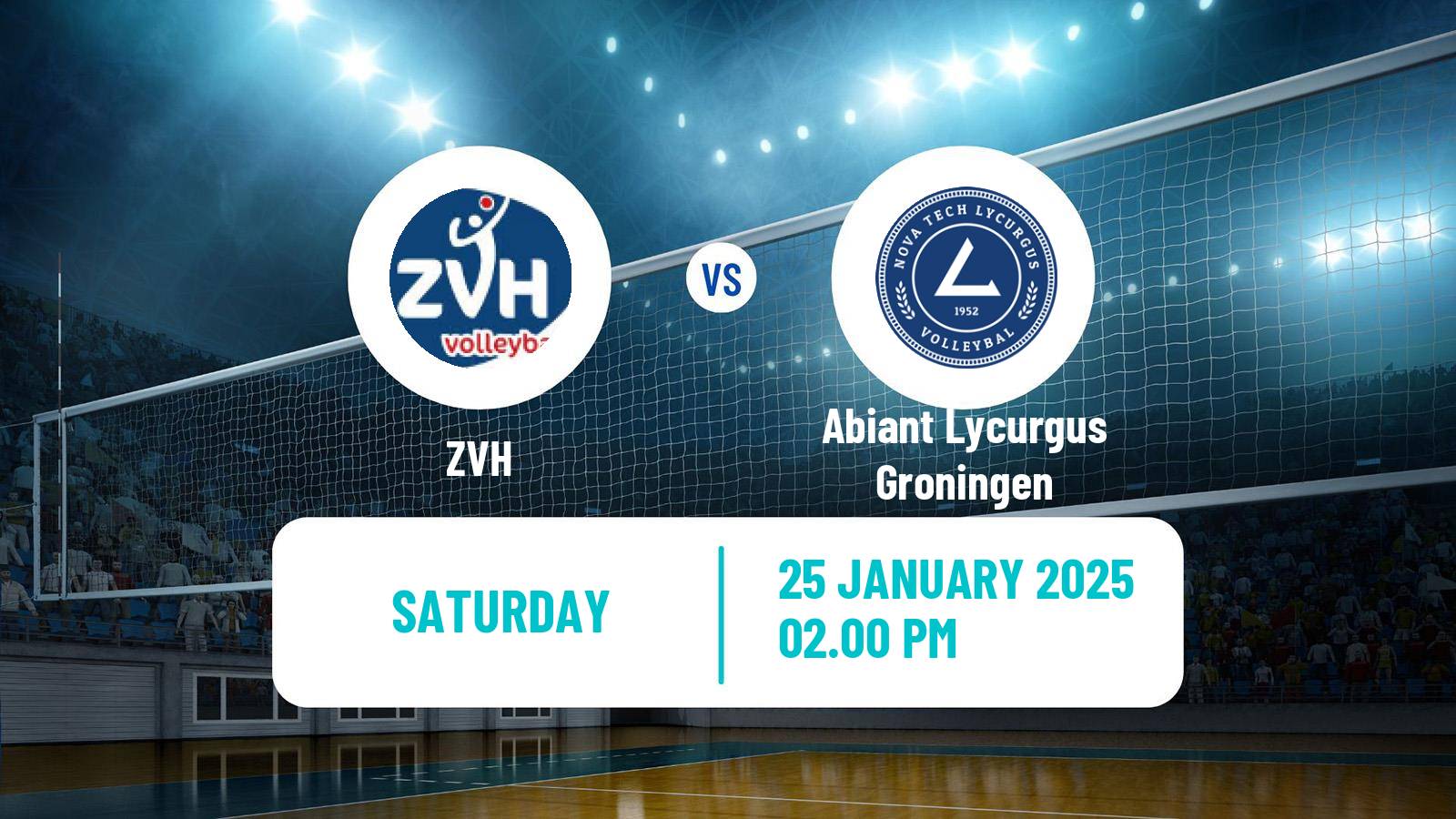 Volleyball Dutch Eredivisie Volleyball ZVH - Abiant Lycurgus Groningen