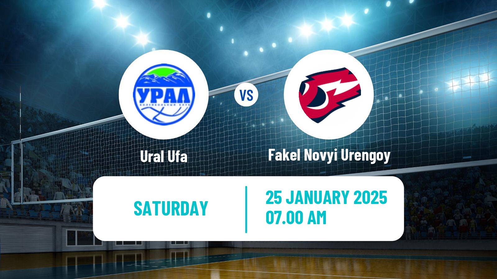 Volleyball Russian Super League Volleyball Ural Ufa - Fakel Novyi Urengoy