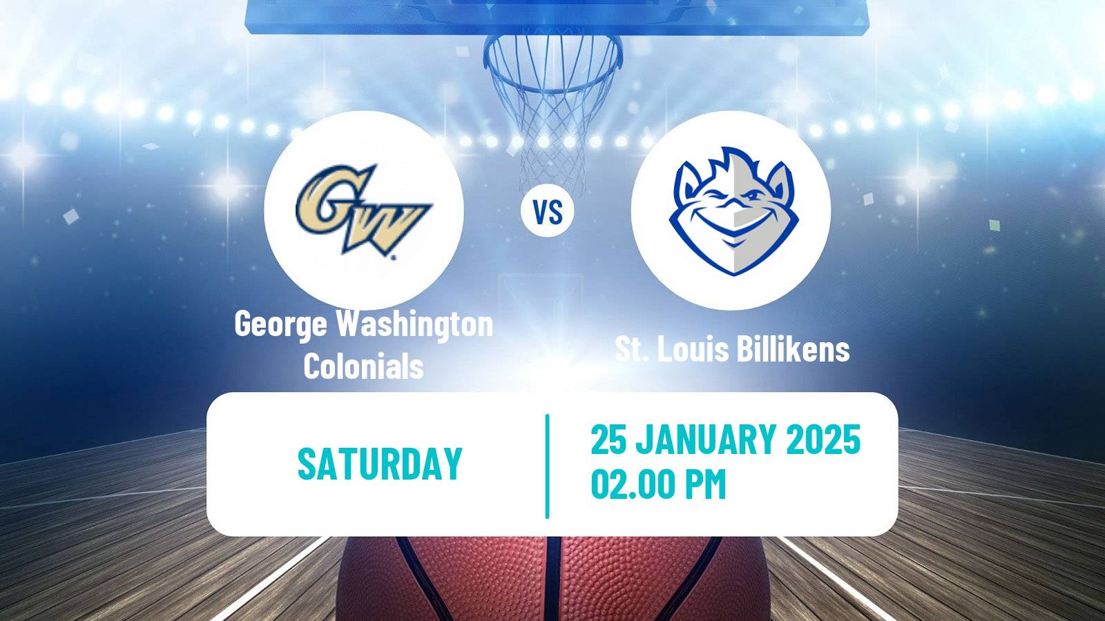 Basketball NCAA College Basketball George Washington Colonials - St. Louis Billikens