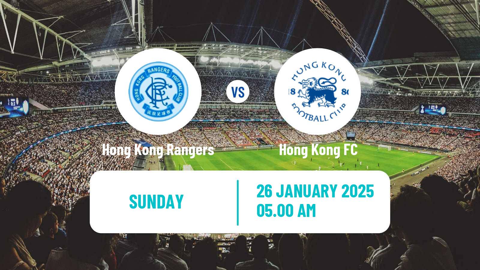 Soccer Hong Kong Premier League Hong Kong Rangers - Hong Kong FC