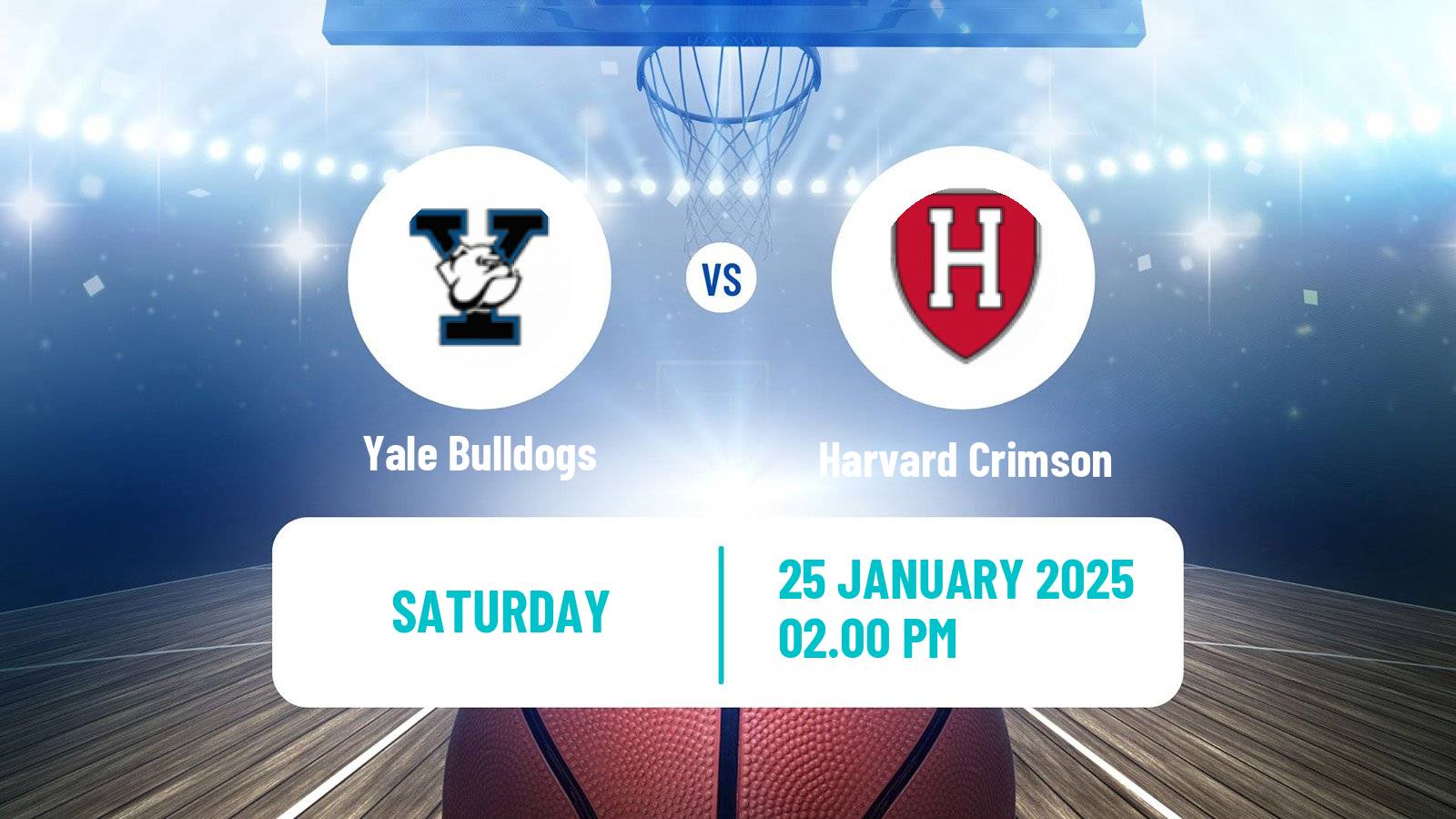 Basketball NCAA College Basketball Yale Bulldogs - Harvard Crimson