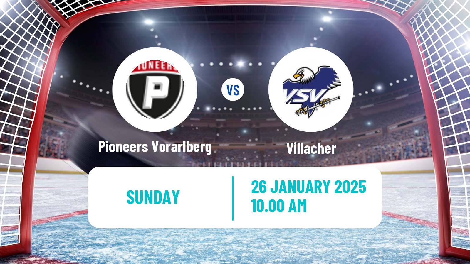 Hockey Austrian Ice Hockey League Pioneers Vorarlberg - Villacher