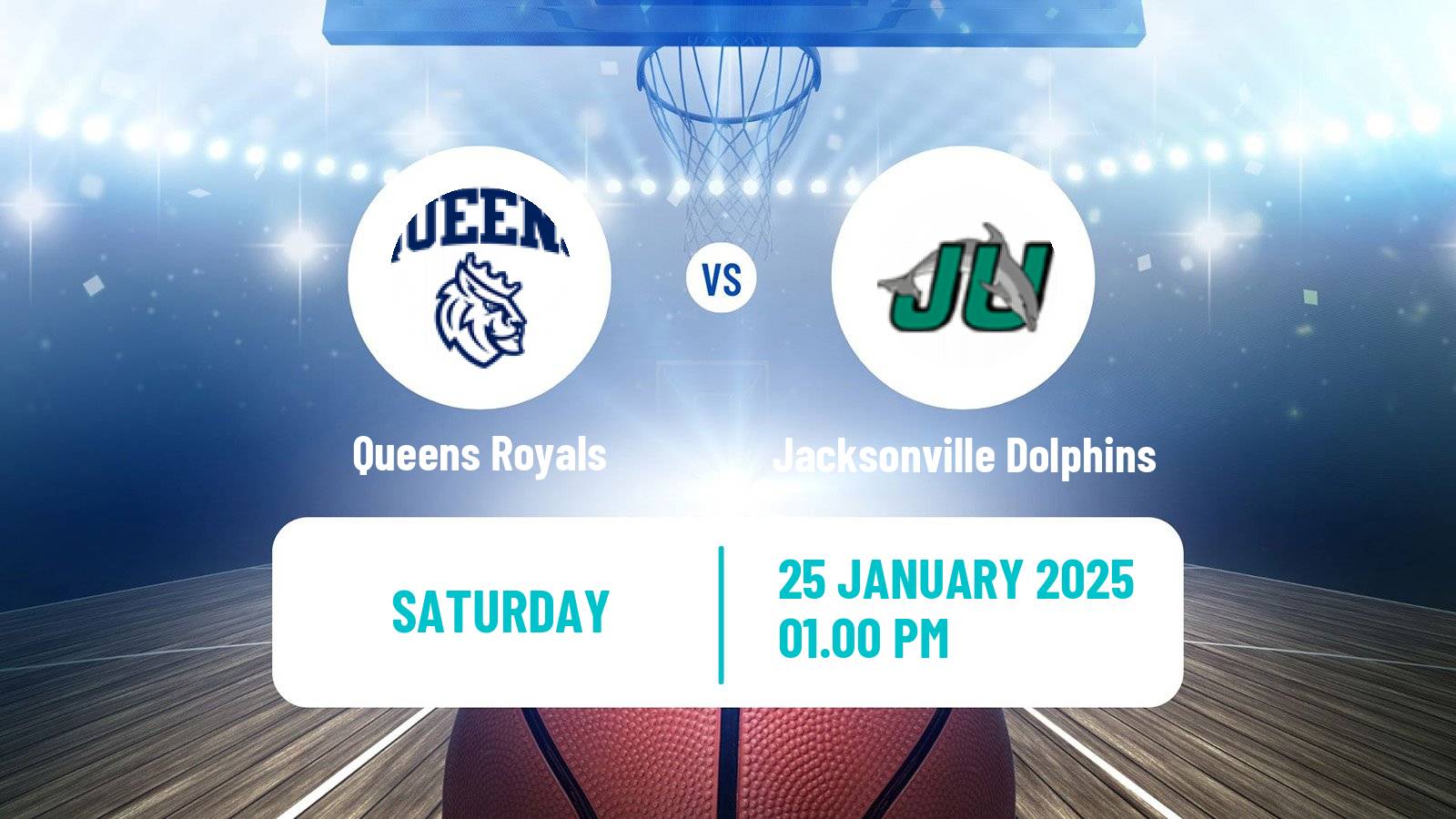 Basketball NCAA College Basketball Queens Royals - Jacksonville Dolphins